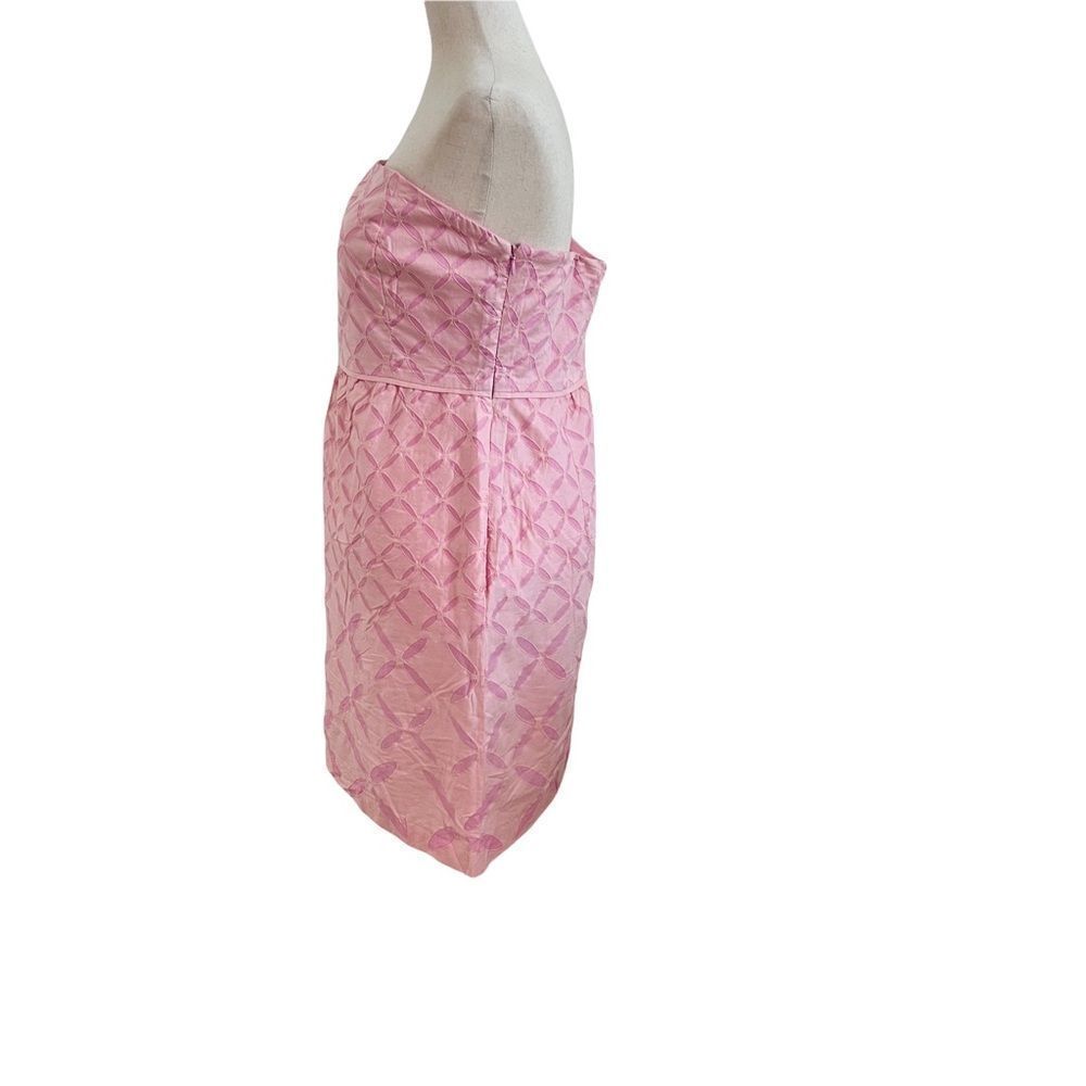 J. Crew New with Tags Pink Cotton Strapless Dress Size 10 - Picture 4 of 10